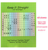 Keep it Straight_Grid Paper Book_School Supplies