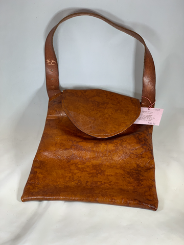0063 iPad/Tote Bag - Leather rust Neccessey Collection