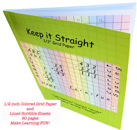 Keep it Straight_Grid Paper Book_School Supplies