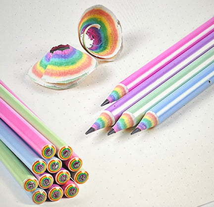 Keep it Straight _ Rainbow Wood Pencils