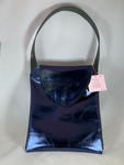 0057 iPad/Tote Bag - Leather Navy Metallic Neccessey Collection