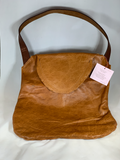 0061 Computer/Tote Bag - Leather light brown Neccessey Collection